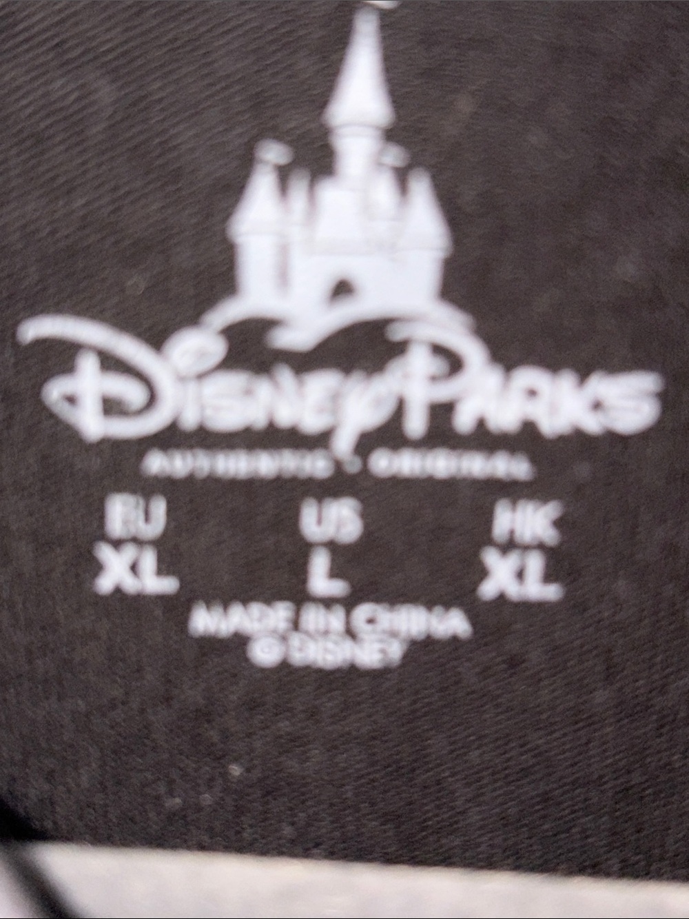 Disney Haunted Mansion Shirt Mens XL Black Purple Long Sleeve Rugby - Picture 3 of 4